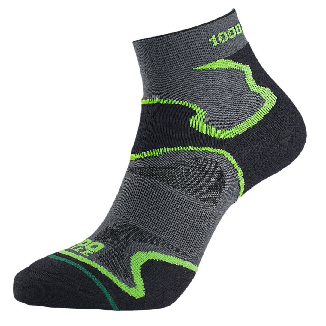 Men's 1000 Mile Fusion anklet running socks with blister protection, lightweight and breathable for comfortable athletic wear.