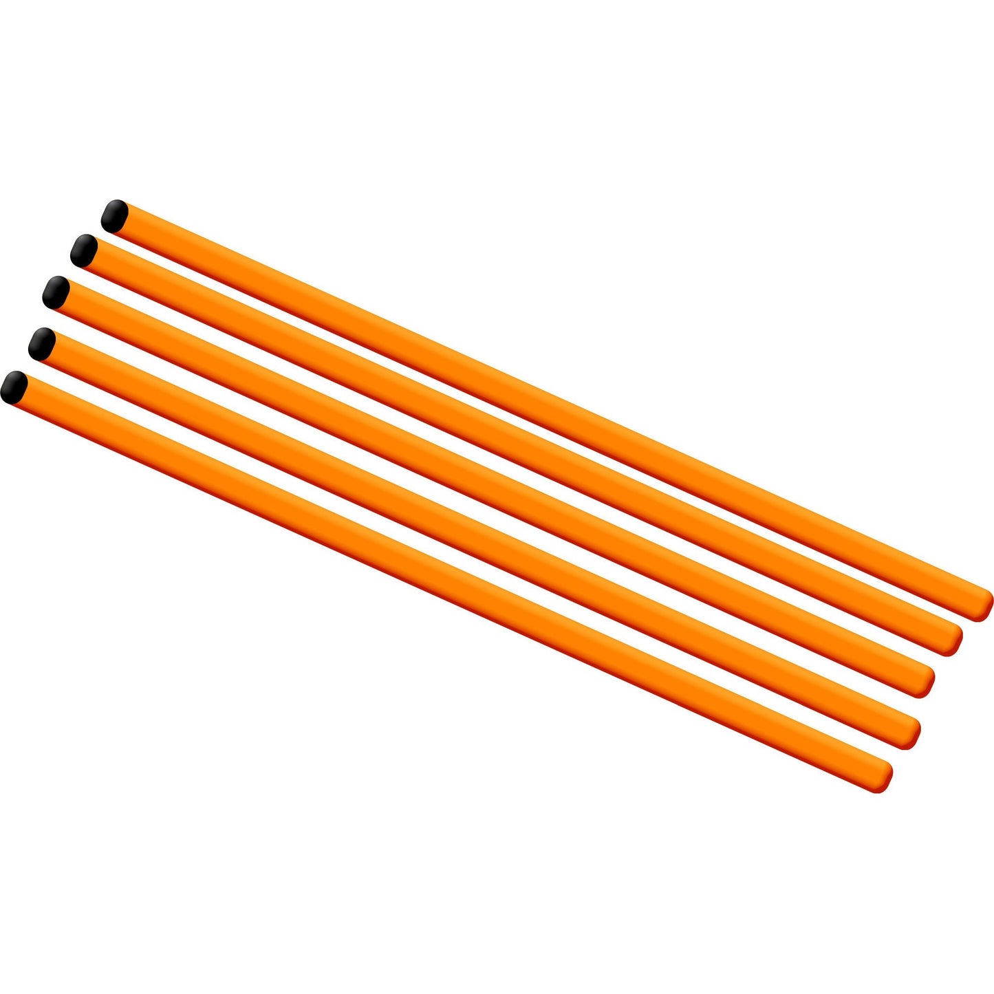 Cartasport 30-inch football training poles, lightweight and durable, shown in a row for football practice drills.