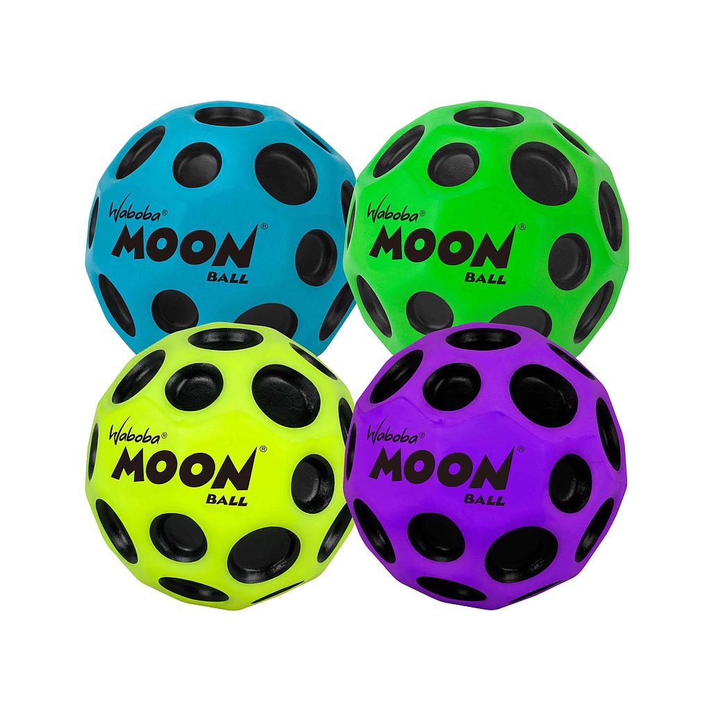 Waboba Moon Ball hyper bouncing ball in assorted colors, designed for outdoor play and high bounce fun.