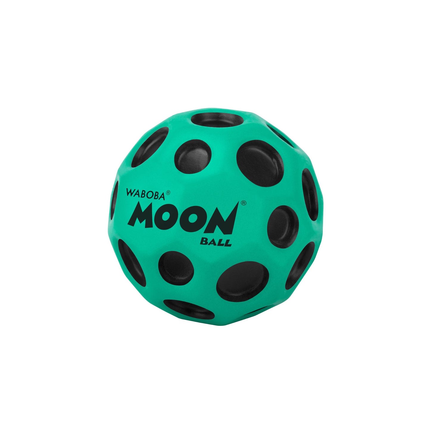 Waboma Original Moon Ball for outdoor play, showcasing its colorful, spherical design on a smooth surface.