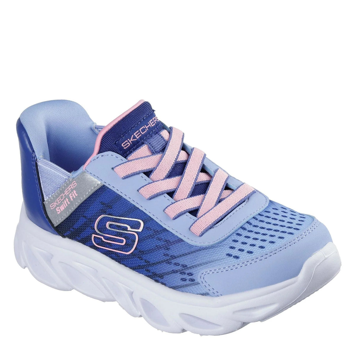 Skechers Flex Glide Graphic Print Low Top Trainers Size 11 kids