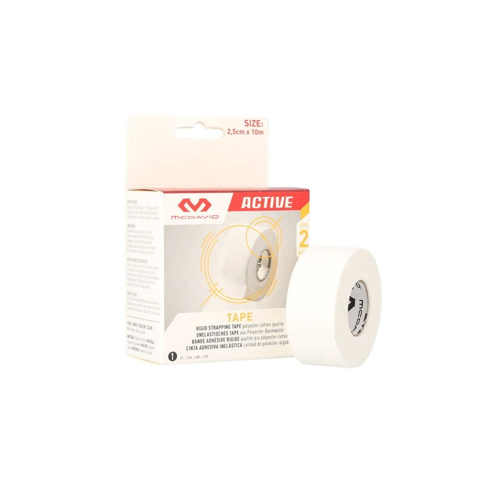 McDavid Zinc Oxide Euro Tape roll with black and white packaging, used for sports injury support and taping applications.