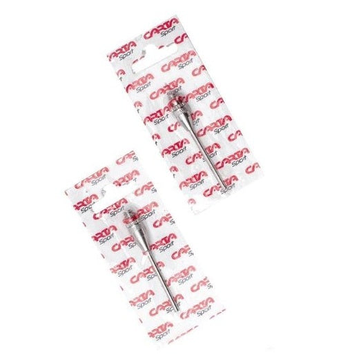 Cartasport football needle adaptors for inflating sports balls, shown in the image with multiple needle attachments.