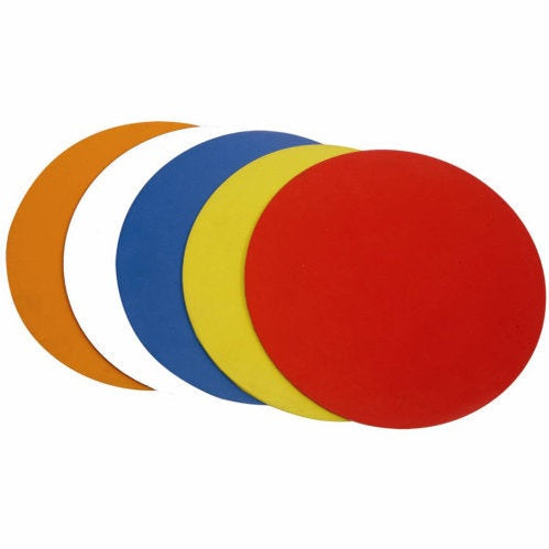 Cartasport 9-inch agility dots set with 10 assorted colored football training markers on a white background.