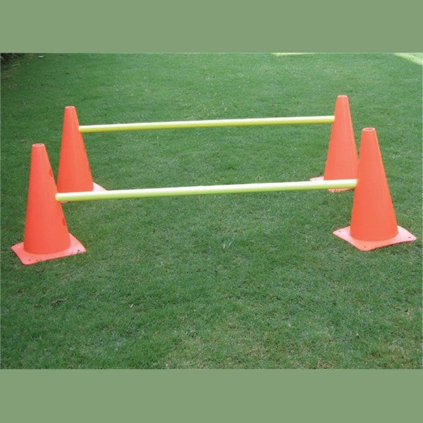 Cartasport 12-inch cone agility ladder set designed for football training, featuring bright orange cones and durable construction.