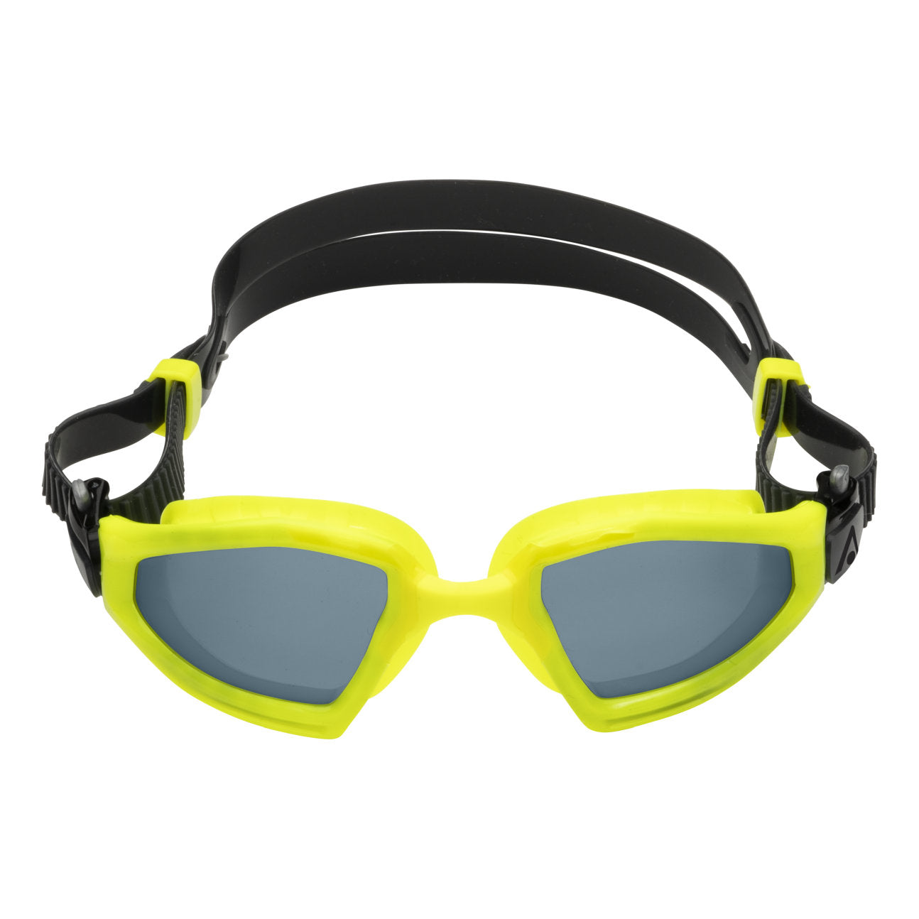 Aquasphere Kayenne Pro swimming goggles with adjustable straps and clear lenses, designed for comfortable water fit.