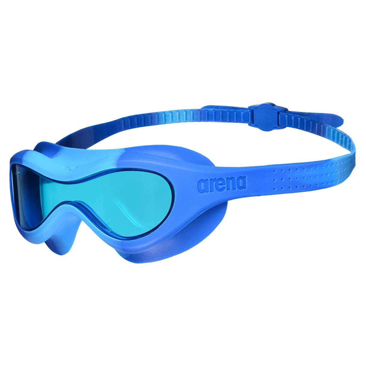 Arena Swim Spider Kids Mask for swimming, featuring a colorful design and adjustable straps, ideal for young swimmers.