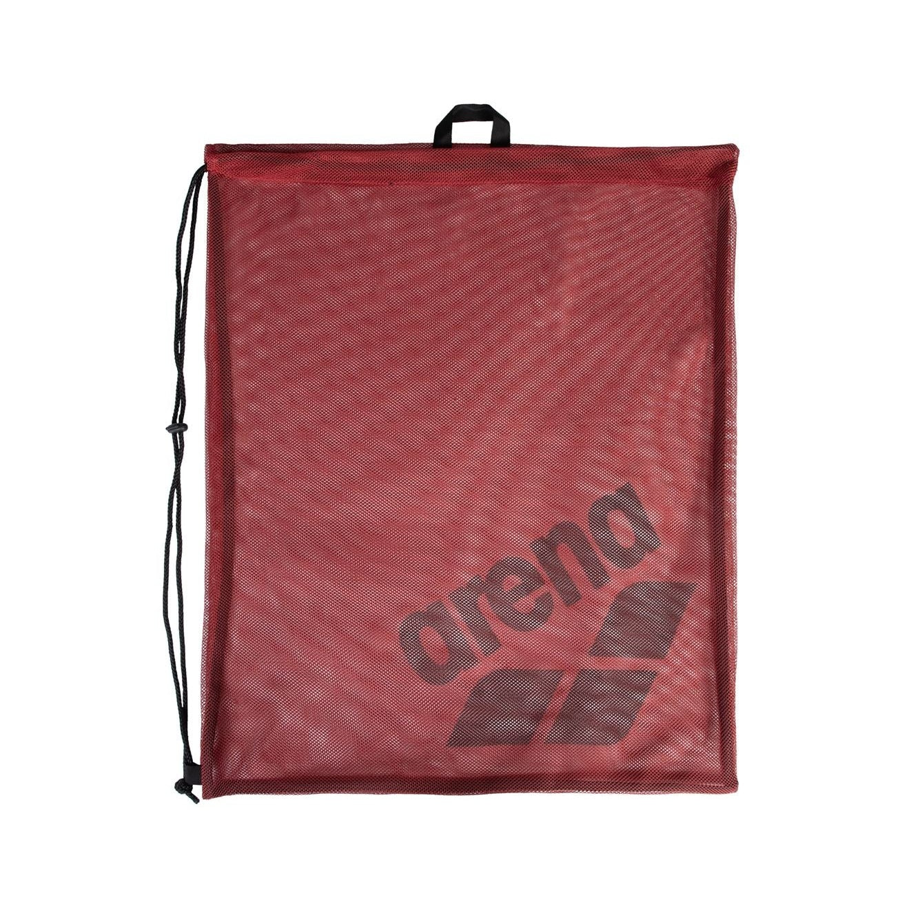 Arena Swim Go Mesh Bag for swimming gear, featuring breathable mesh design and sturdy handles for easy carrying.