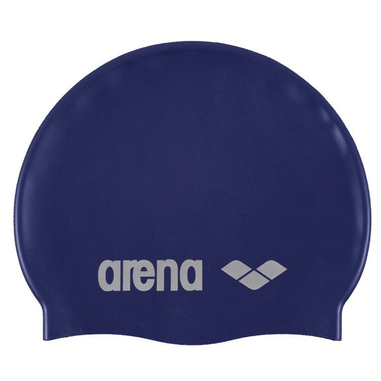 Arena Classic Senior Silicone Swim Cap for competition and training, with a sleek, smooth design ideal for competitive swimmers.
