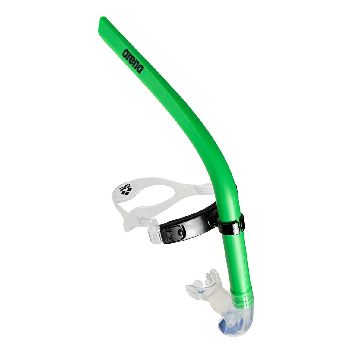 Arena swim snorkel for swimming, featuring a flexible tube and mouthpiece for comfortable underwater breathing.
