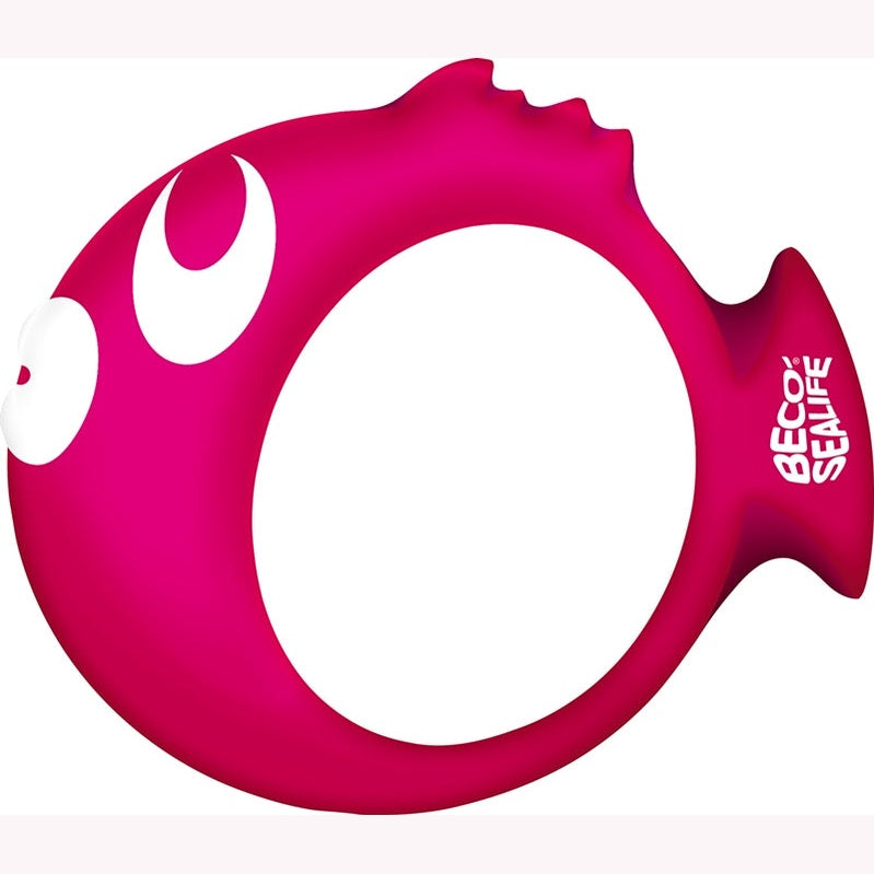 Beco Sealife diving ring for swimming, featuring colorful aquatic designs, used for pool play and training.
