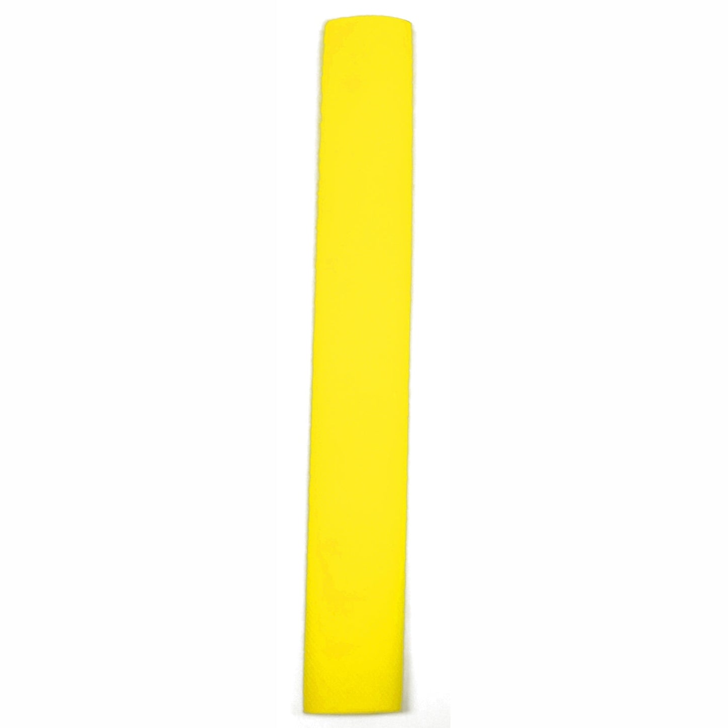 Cartasport 12-inch plain rubber cricket bat handle, black and yellow, with textured grip for secure hold