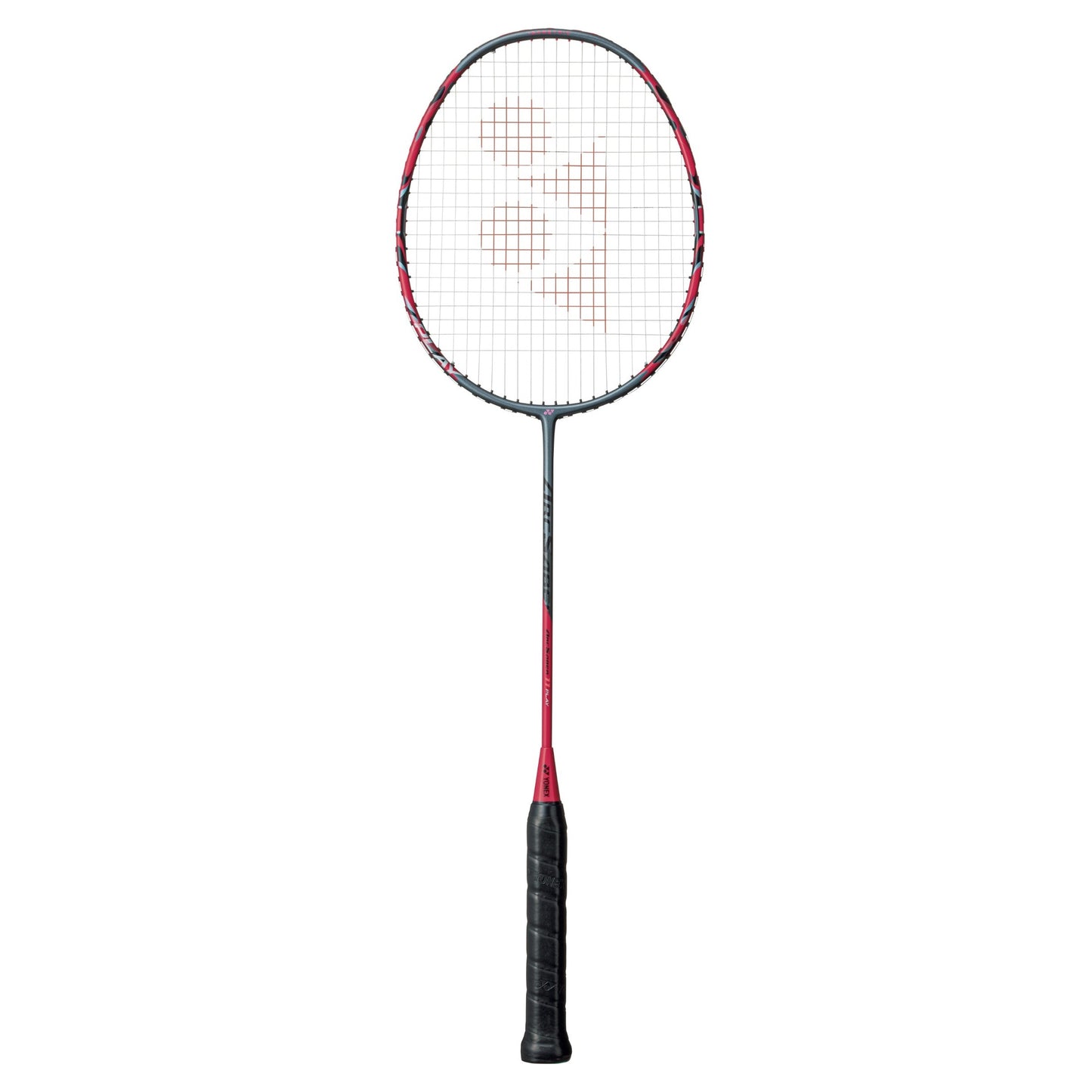 Yonex Arcsaber 11 Play grey pearl badminton racket with sleek design and lightweight frame, perfect for advanced players.