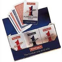 Waddingtons Playing Cards No.1 for indoor games, showing a standard deck with colorful card faces and the brand logo.