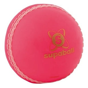 Cricket Readers Supaball in bright yellow with black markings, designed for safe outdoor play and beginner-friendly cricket practice.