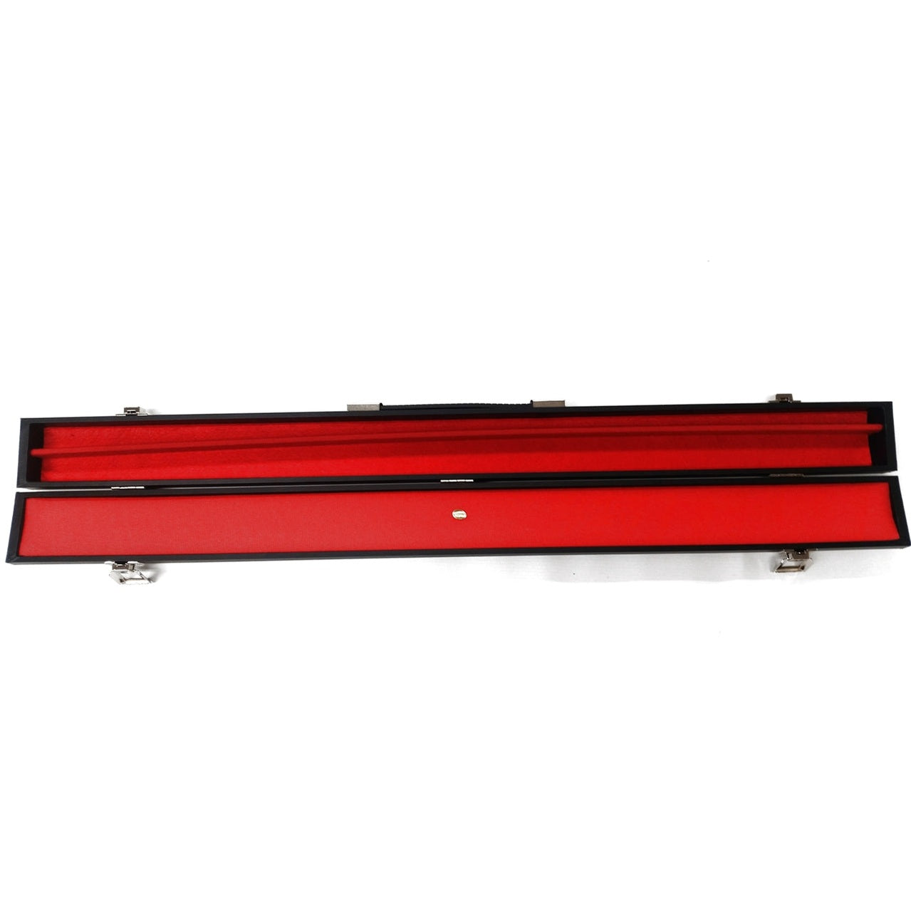 Cartasport Black Boxwood 2-piece cue case for snooker and pool, providing protection for snooker and pool cues.