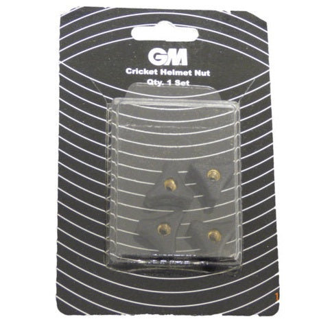Gunn & Moore cricket helmet spare nuts pack of 4, small replacement hardware for cricket helmet securing components.