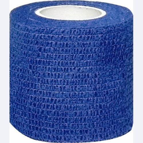 Blue Cartasport cohesive medical bandage, 5cm x 4.5m, flexible stretch wrap for support and compression.