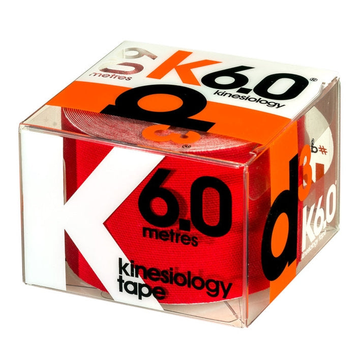 Medical D3TAPE K6.0 K-Tape in 50mm x 6m roll, flexible adhesive tape for muscle support and injury prevention.