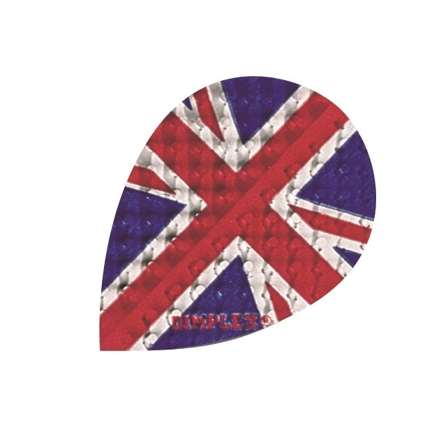 Harrows Dimplex Pear UJ Style No. 14 darts flights with Dimplex design for improved stability and durability.