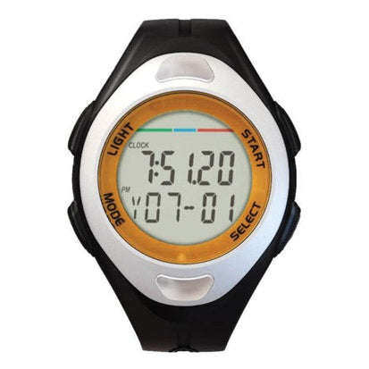 Cartasport wrist stopwatch pedometer with pulse monitor, multi-function athletics device showing digital display and wrist strap.
