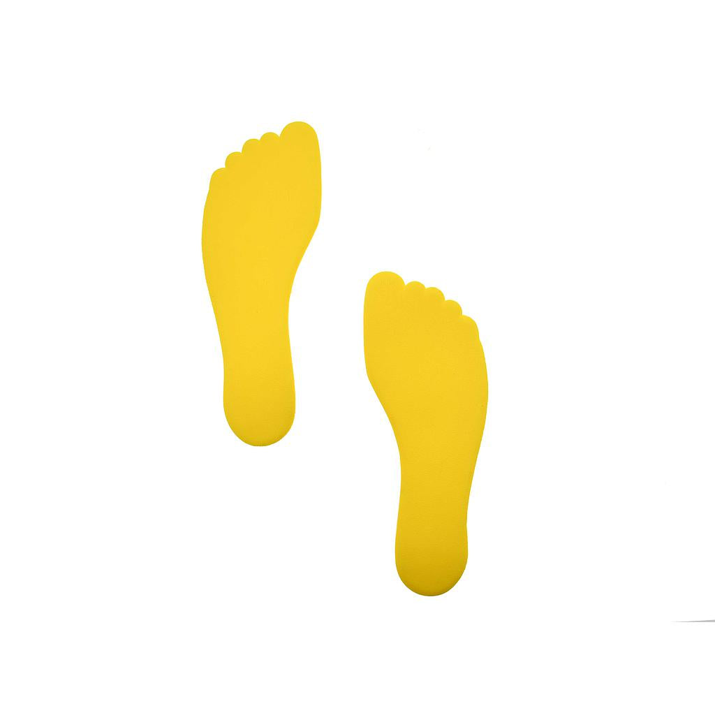 Pre-Sport foot floor marker set of 6 for sporting goods, with colorful adhesive markers for fitness and training activities.