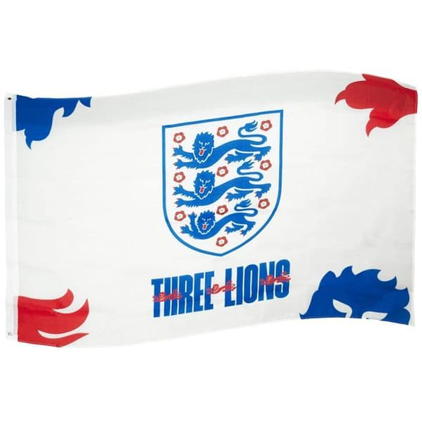 Team Merchandise 5ft x 3ft sports flag with bold team logo and vibrant colors, ideal for displaying team spirit.