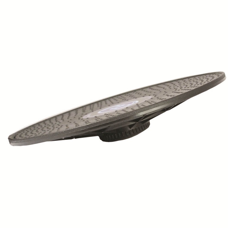 Fitness Mad Keepfit adjustable wobble board for balance training, featuring a textured surface and adjustable base for stability.