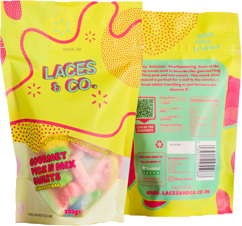 Super Fizzy Snack Sized Sweets Bag - 205g