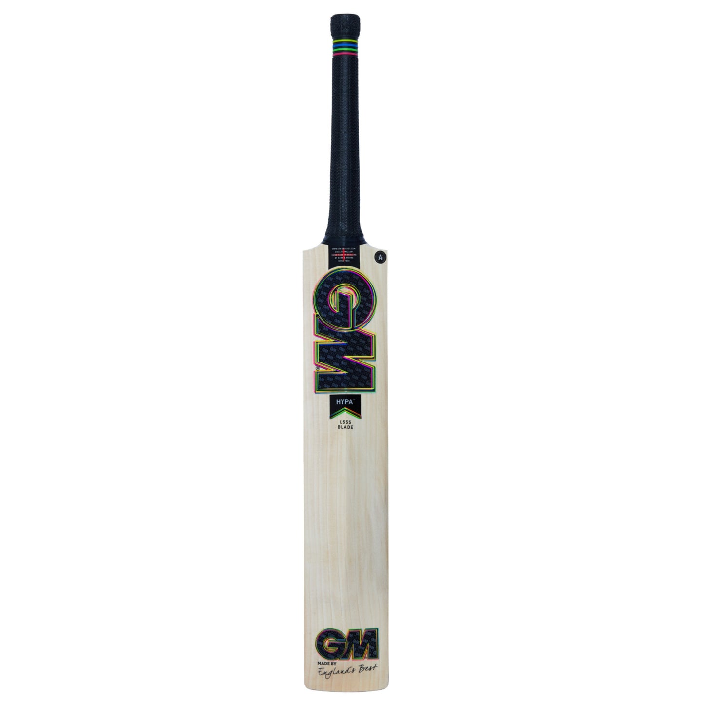 Gunn & Moore GM Hypa Dxm 808 full-size cricket bat with a wooden blade and handle, designed for cricket players.