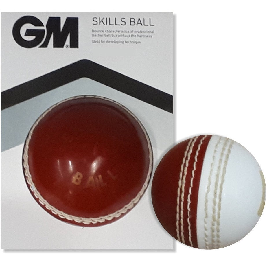 Gunn & Moore CRICKETGM GM Cricket Bat Sparq with wooden handle and blade, shown resting on a white surface.