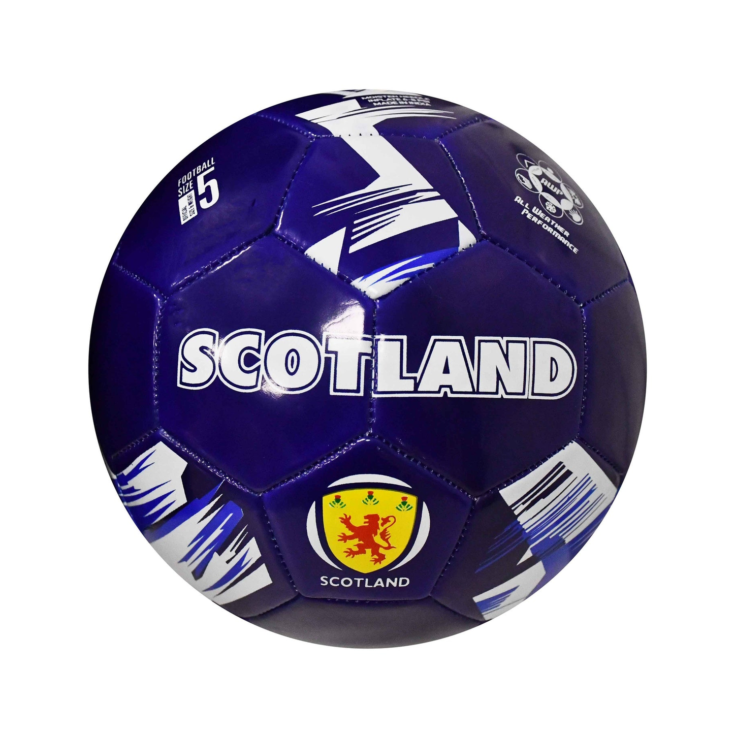 Gioco international country-themed size 5 football, sporting goods, featuring colorful country flags and detailed stitching.