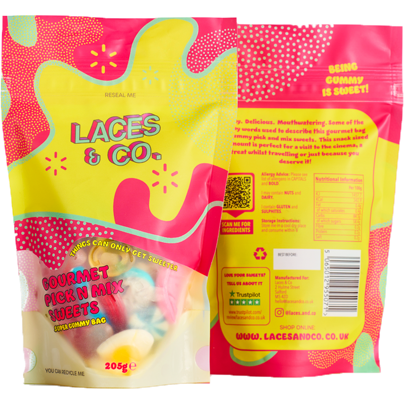 Super Gummy Snack Sized Sweets Bag - 205g