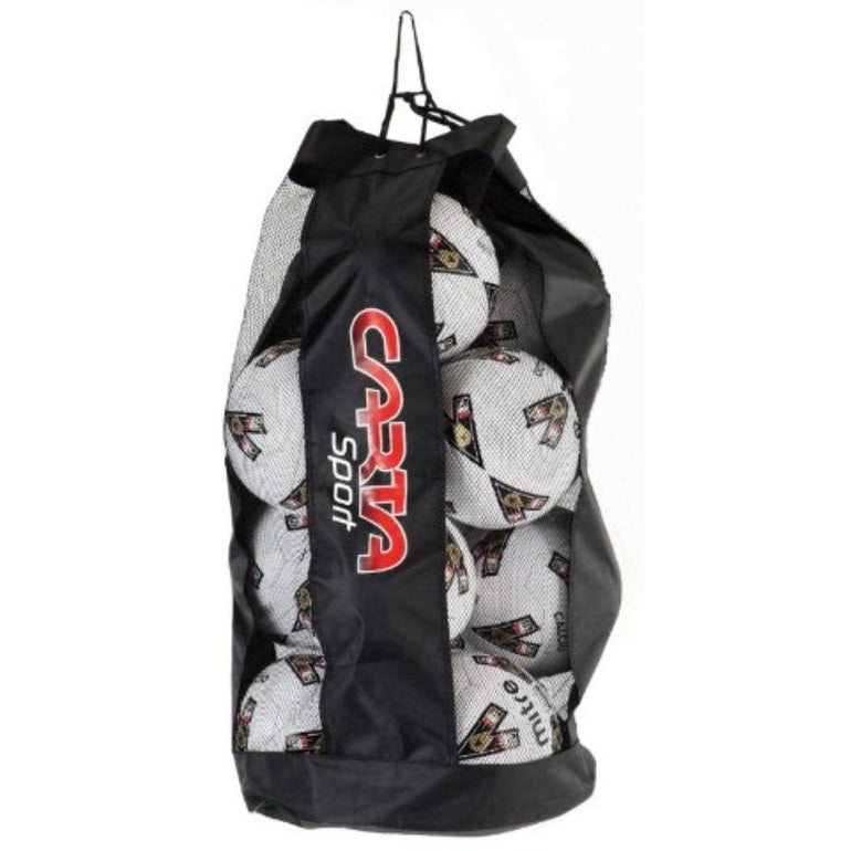 Cartasport Carta 12 Football with 12-ball sack, standard size sports ball for football practice or games.