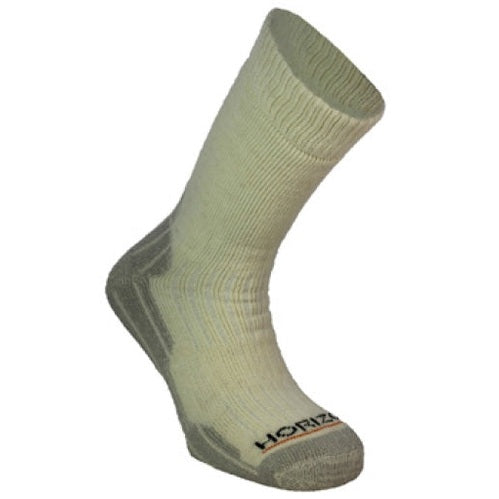 Horizon County cricket socks in black and white with logo, designed for cricket players, featuring comfortable knit fabric.