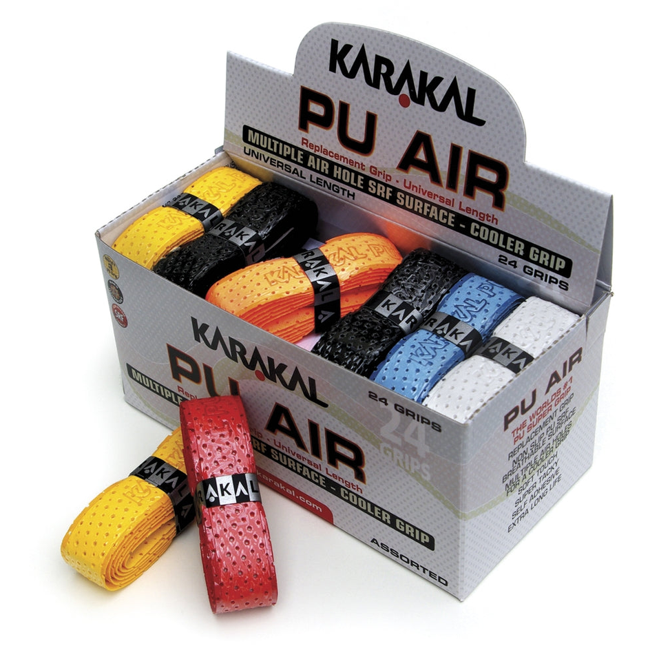 Karakal Coloured PU Super Air Grip Pack of 24
