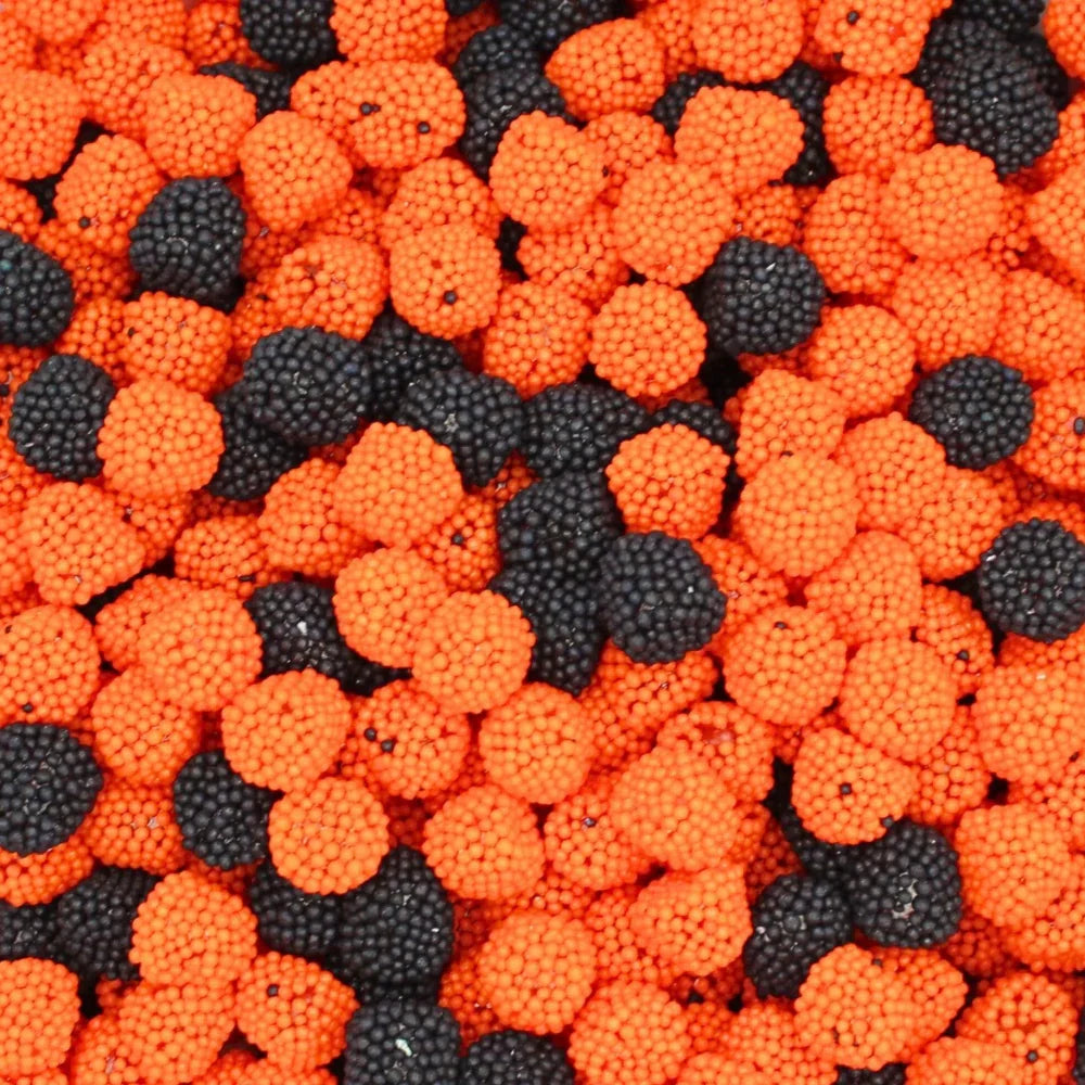 Mini Black & Orange Dot Sweets Bag