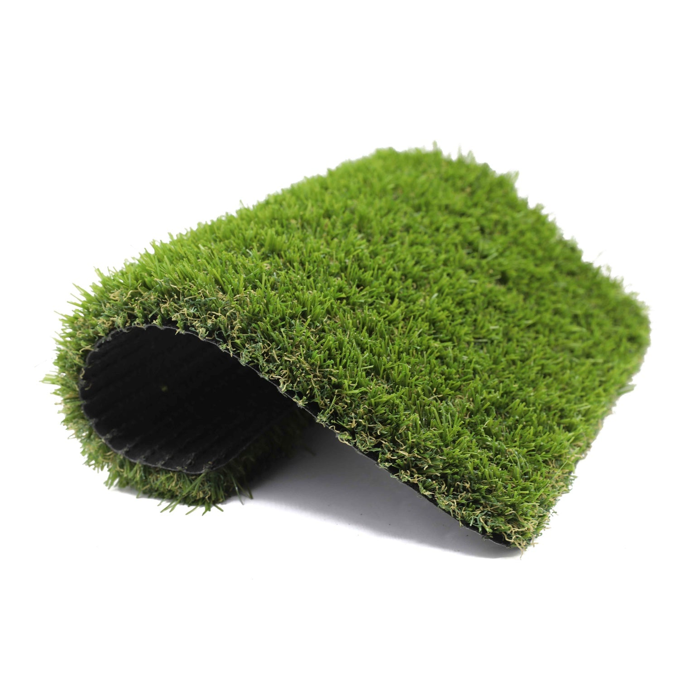 Close-up of SAC Trade 27C artificial turf roll in gray, showing textured synthetic grass for sports and landscaping use.