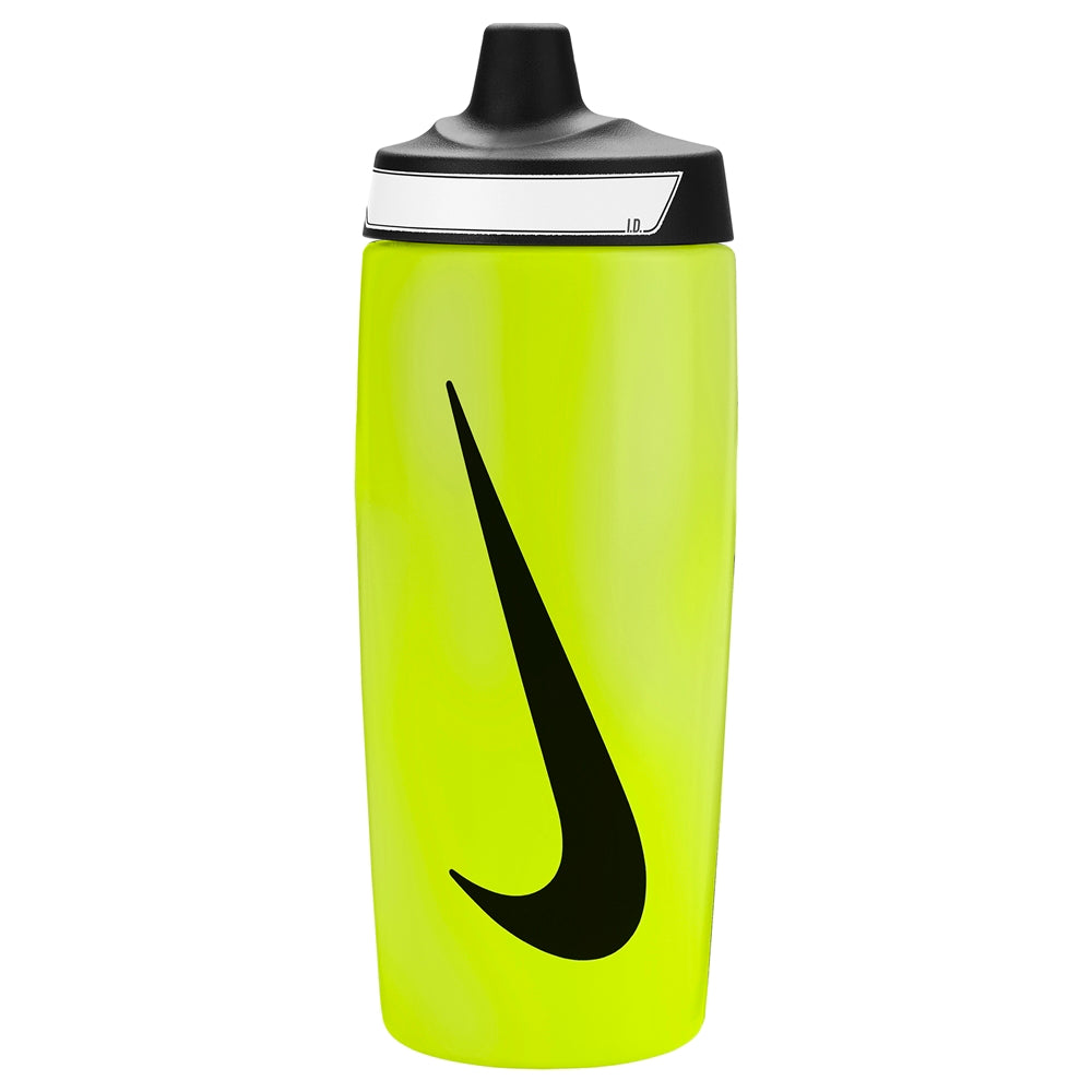 Nike Refuel Bottle Grip 18oz ergonomic sports bottle with textured grip for secure handling, designed for active hydration.
