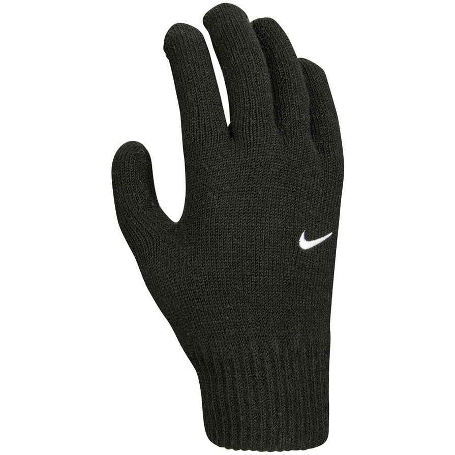 Nike Youths Swoosh Knit Glove 2.0, kids' winter gloves with soft knit material and Nike logo, suitable for cold weather.