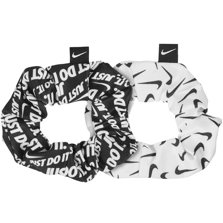 Nike Hair Tie Gathered 2 Pack 2.0 sports accessories, featuring two elastic hair ties with gathered design for secure wear.