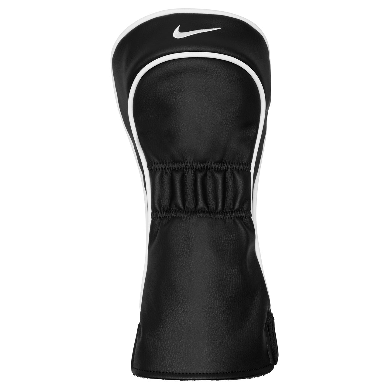 Black Nike Tour Driver Headcover for golf clubs, featuring Nike branding and durable fabric design.
