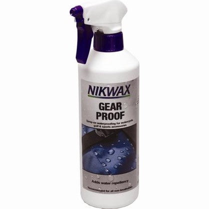 Nikwax Tent+Gear Solarproof spray bottle for waterproofing tents and outdoor gear, ideal for hiking and walking adventures.