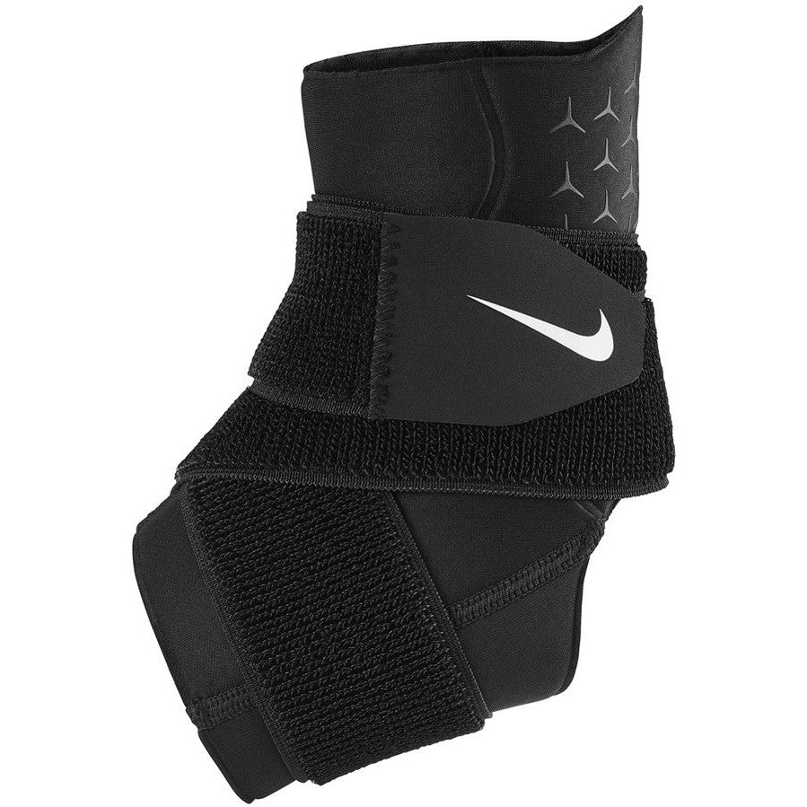 Nike Pro ankle support sleeve providing compression and stability for ankle support during sports and physical activity.