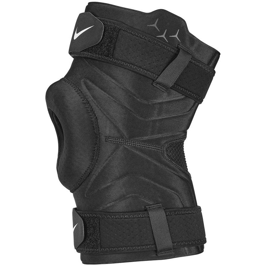 Nike Pro Open Knee Strap Sleeve providing open patella support and compression for knee stability during activity.