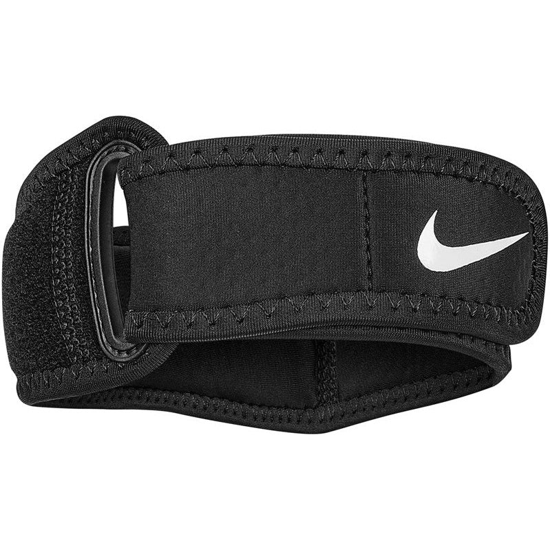 Nike Pro Elbow Band 3.0 support strap provides compression and stability for the elbow during athletic activities.