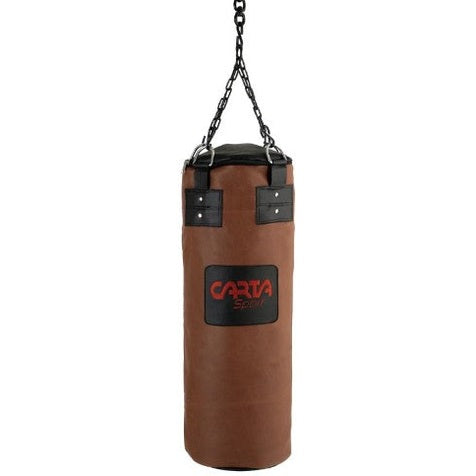 Punchbag Brown Leather Look