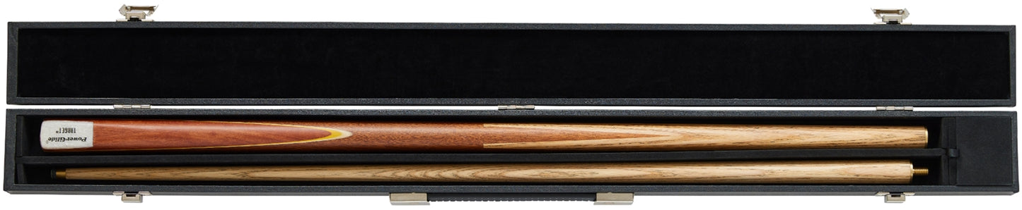Powerglide Snooker Cue Target 2 Piece 57in 10Mm + Case & 2Xchalk