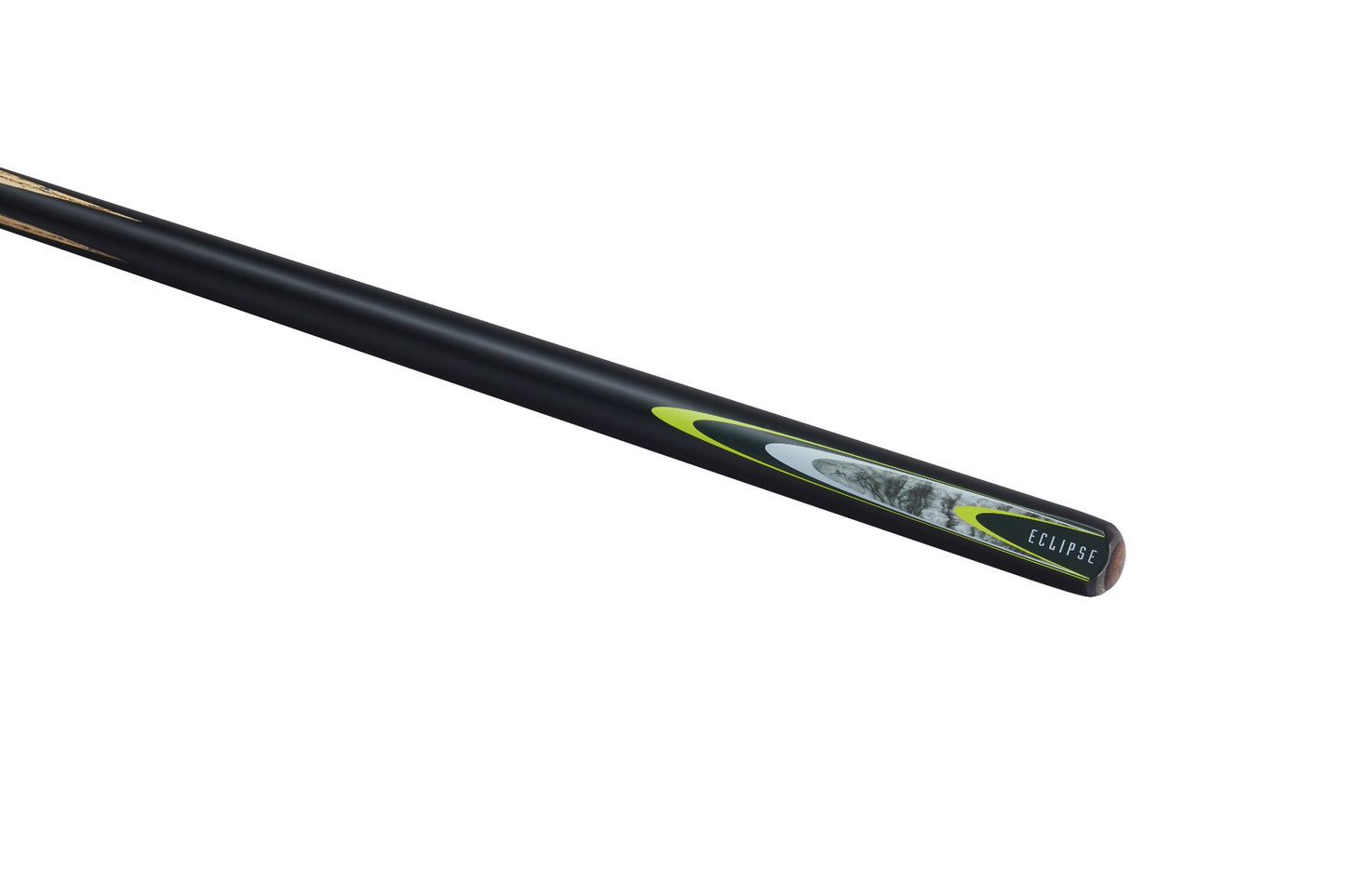 Powerglide Eclipse 2-piece snooker cue, 57 inches long with 10mm tip, designed for snooker and pool gaming.
