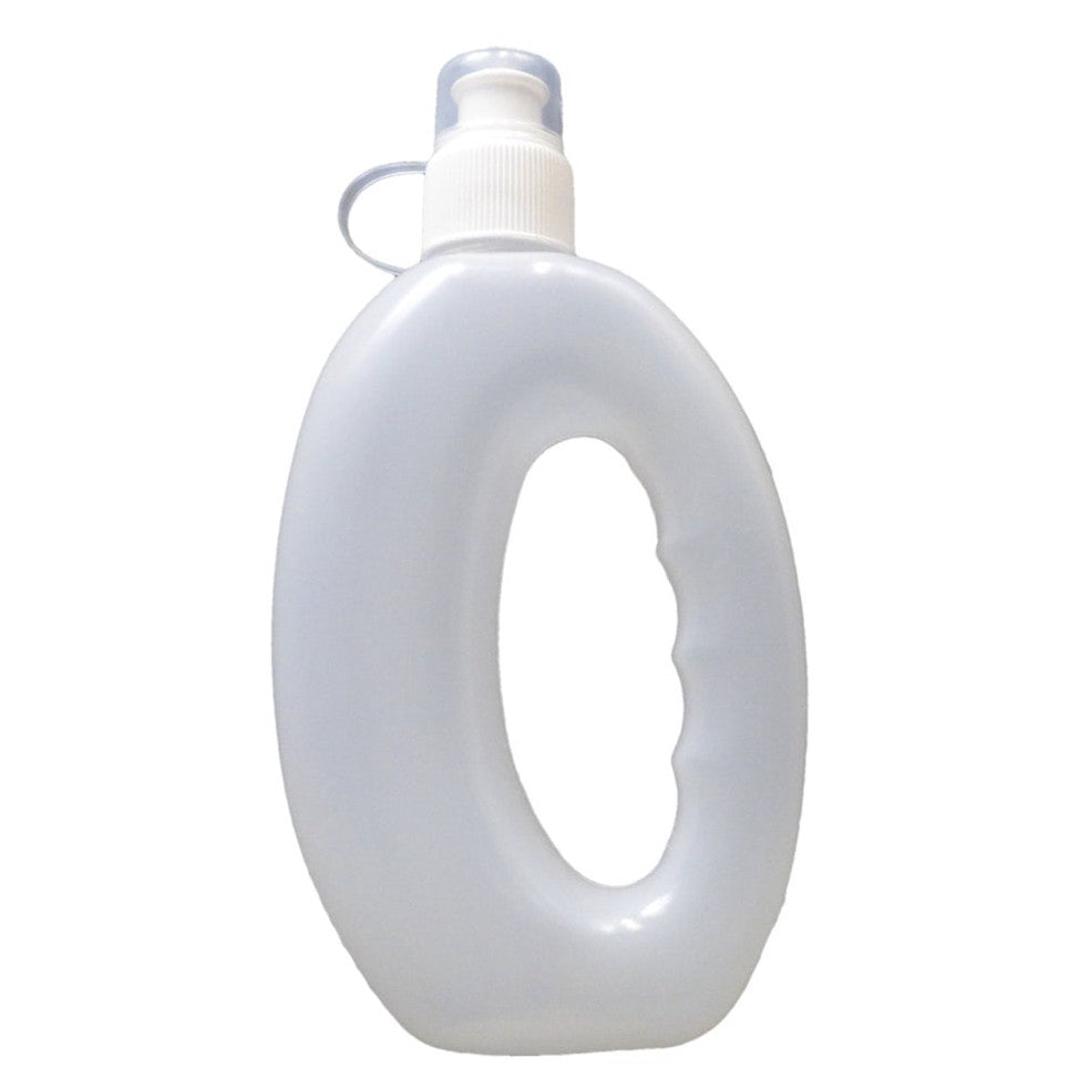Cartasport Runners Drink Bottle 300ml for running, clear plastic with a screw-on lid and grip design
